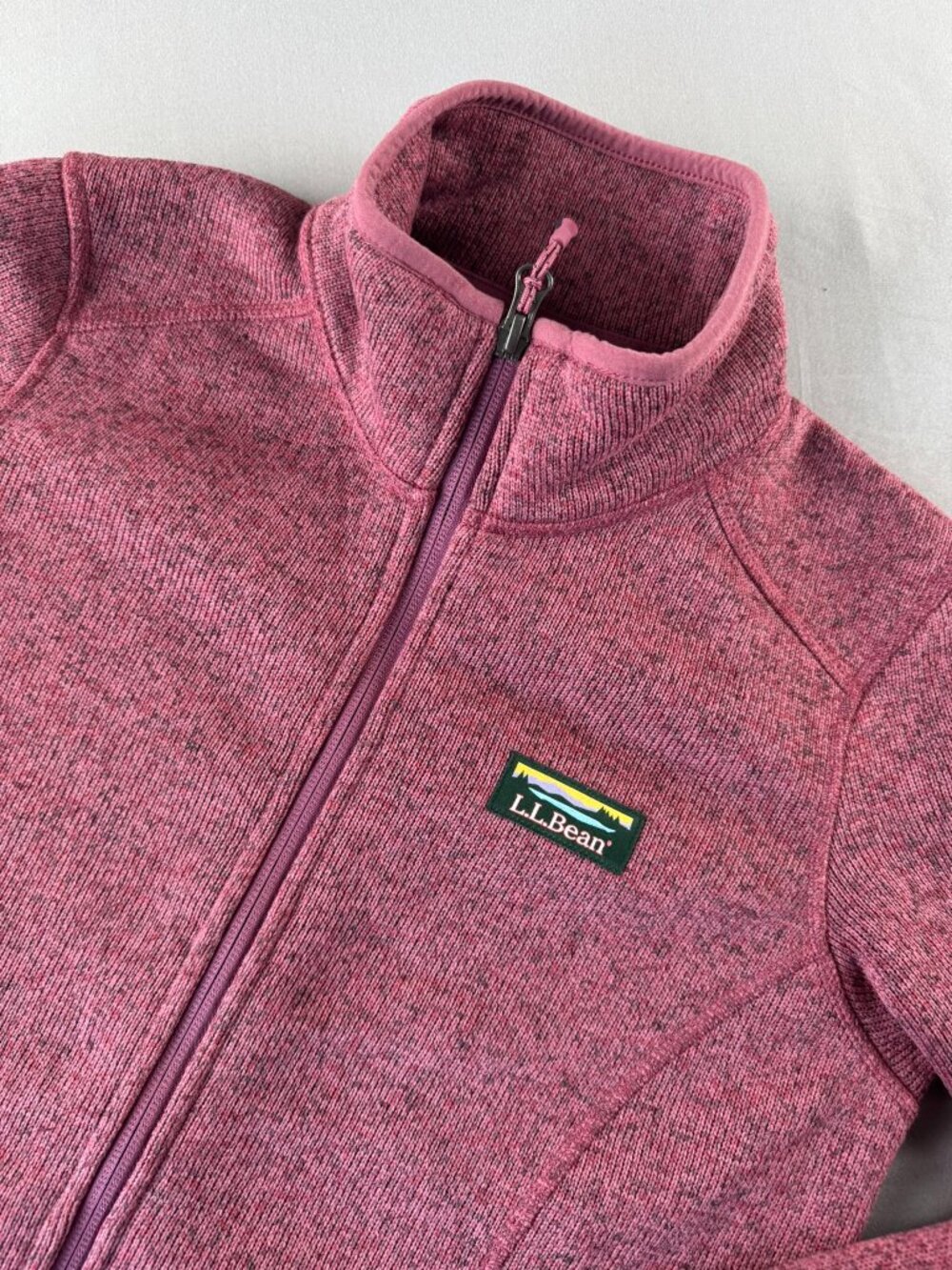 L.L.Bean Women's XS Petite Sweater Fleece Full-Zip Jacket Cozy Outdoor Autumn